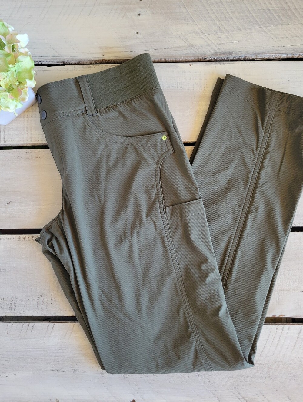 Title Nine Clamber Pants Green Sz 6